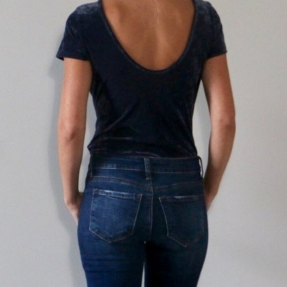 American Eagle NEW Crushed Velvet Bodysuit - Picture 4 of 4